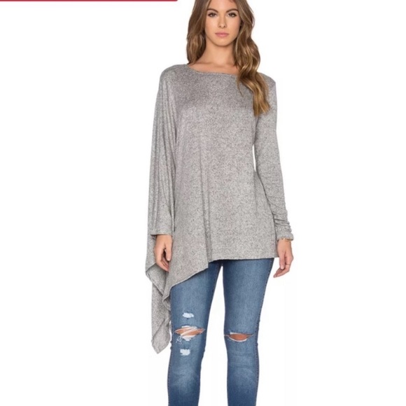 HYE PARK AND LUNE MELANGE PONCHO SWEATER - Picture 2 of 4